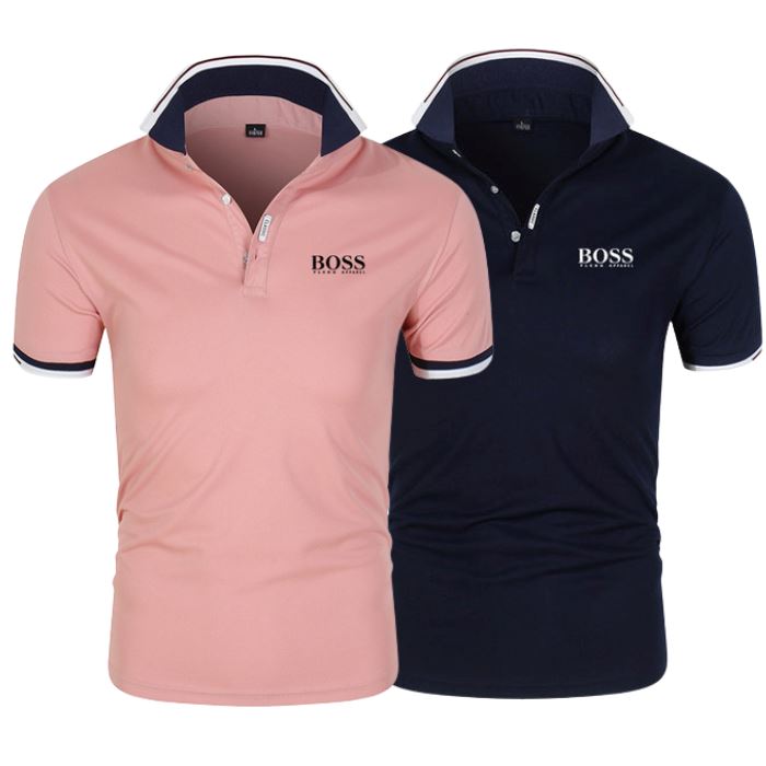 [PAYEZ 1 OBTENEZ 2] Lot De 2 Polos H. Boss + Parfum gratuit