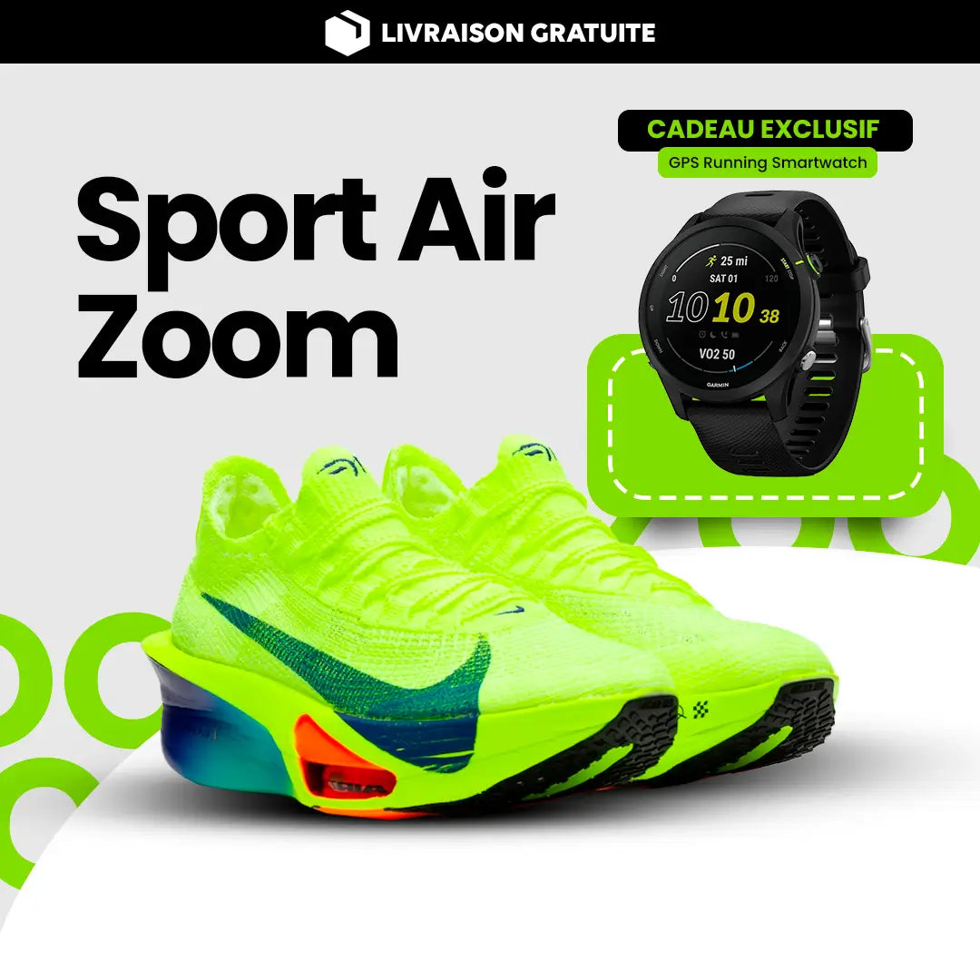 Baskets de Sport Air Zoom + GPS Running Smartwatch