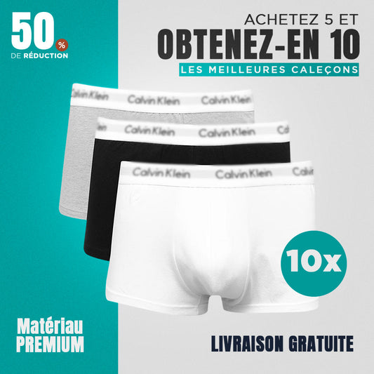 [ACHETEZ 5 OBTENEZ 10] Ensemble de 10 boxers C. Klein.